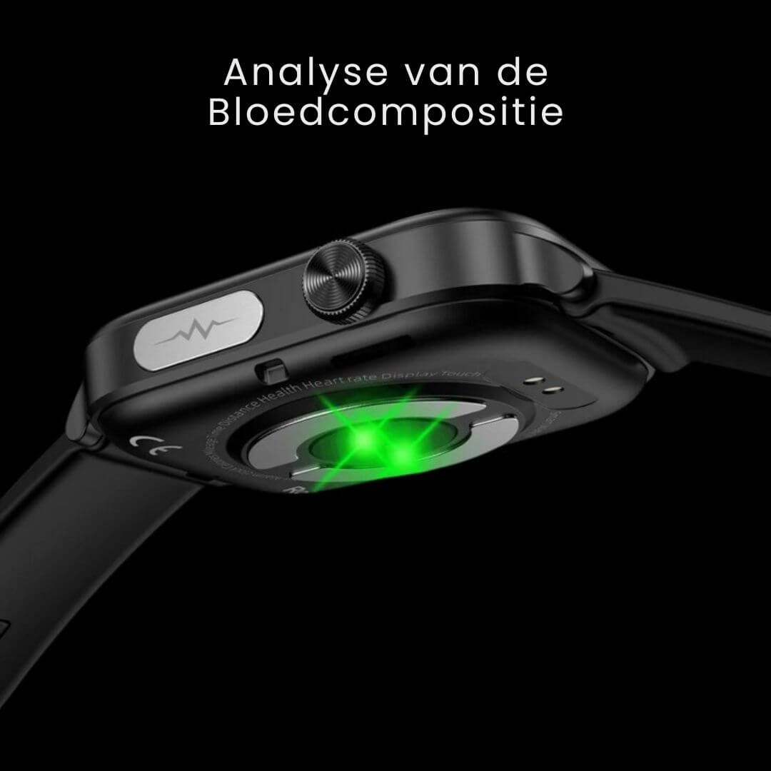 GlucoCare SOS - met SOS-functie incl. valdetectie & gecertificeerde bloedsuikermeting (2026) - Origineel