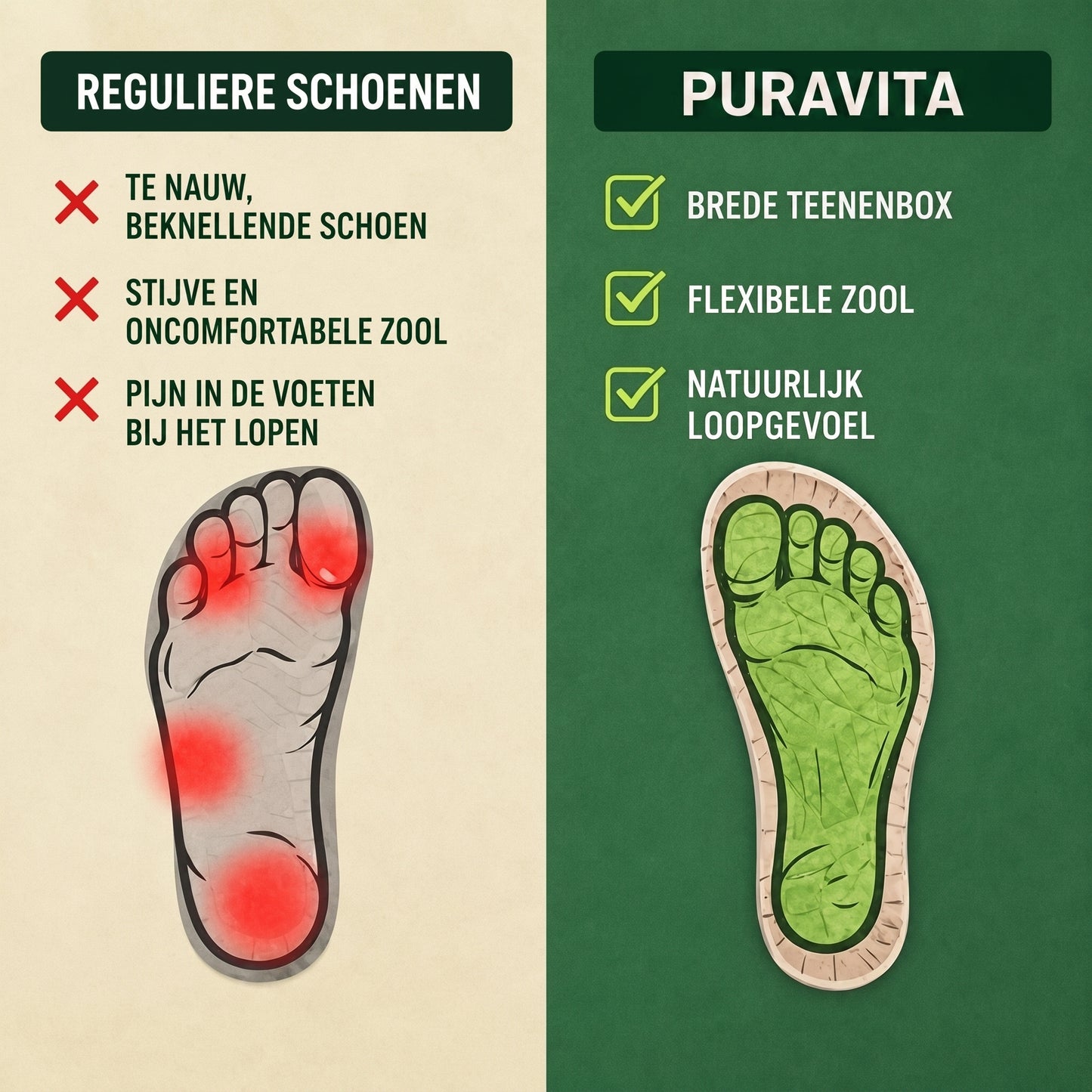 PuraVita comfortabele leren sandaal — Premium zacht · Antislip · Vederlicht