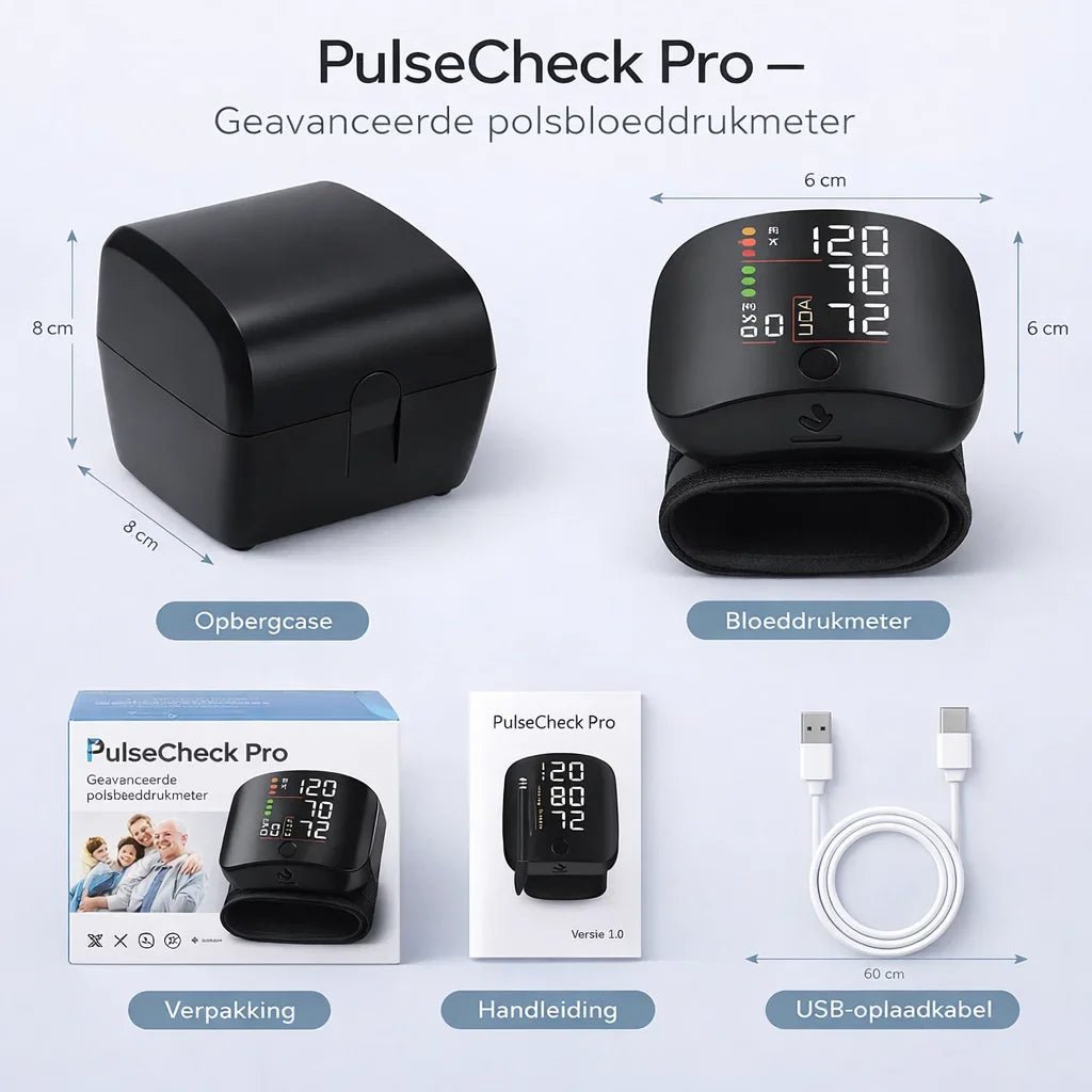 PulseCheck Pro – Meet je bloeddruk helder en zonder twijfel